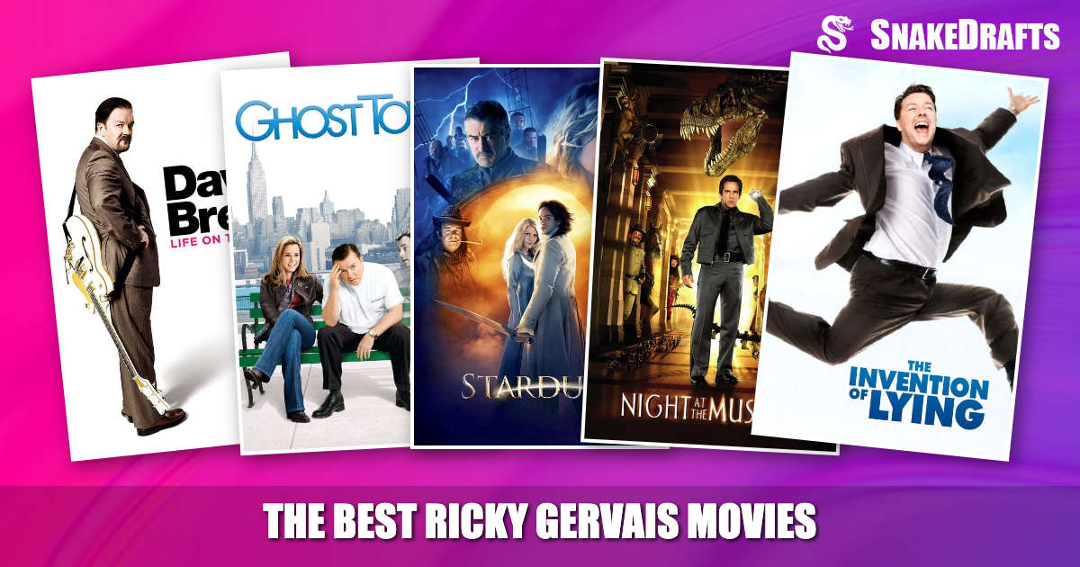 Ranking the Greatest Ricky Gervais Movies | SnakeDrafts