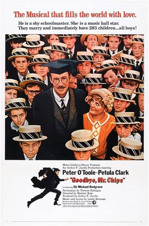 Peter O'Toole in Goodbye, Mr. Chips (1969)